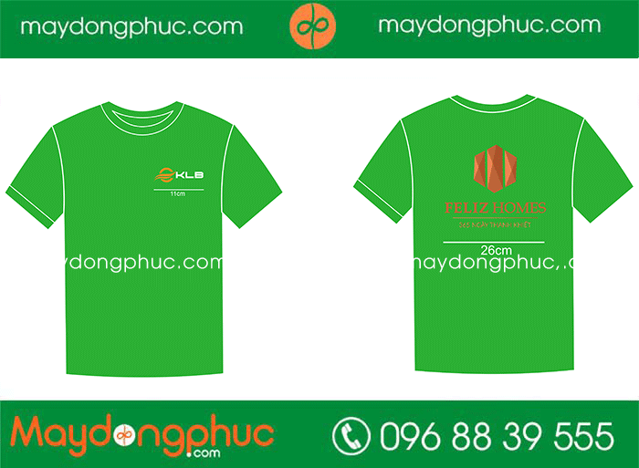 May áo phông Công ty Feliz Homes KLB | May ao phong dong phuc
