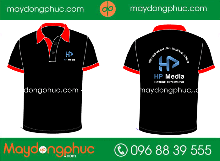 May áo phông Công ty HP Media | May ao phong dong phuc
