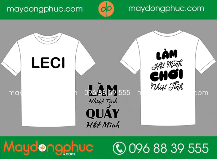 May áo phông Công ty LECI | May ao phong dong phuc