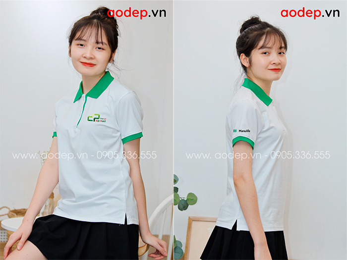 May áo phông Công ty Manulife Đại Phát TKH 28 | May ao phong dong phuc