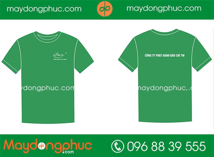 May áo phông Công ty Phát hành báo chí TW | May ao phong dong phuc