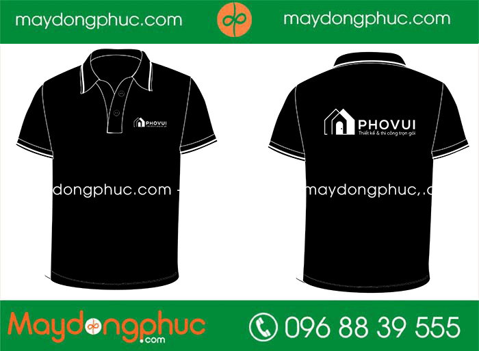 May áo phông Công ty PhoVui | May ao phong dong phuc