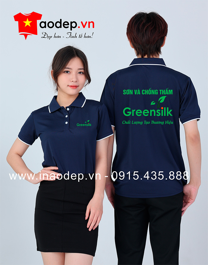 May áo phông Công ty Sơn chống thấm GreenSilk | may ao phong dong phuc