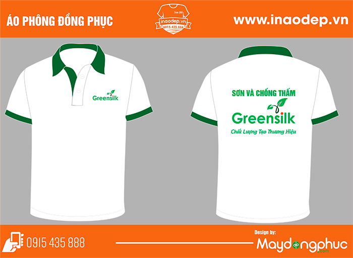 May áo phông Công ty Sơn chống thấm GreenSilk | may ao phong dong phuc