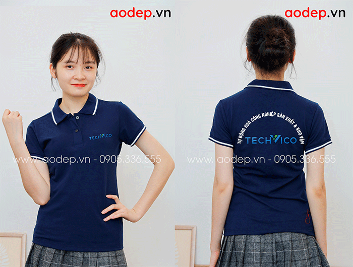 May áo phông Công ty Techvico | May ao phong dong phuc