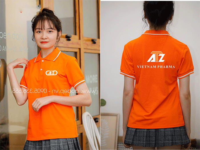 May áo phông Công ty Vietnam Pharma ATZ | May ao phong dong phuc