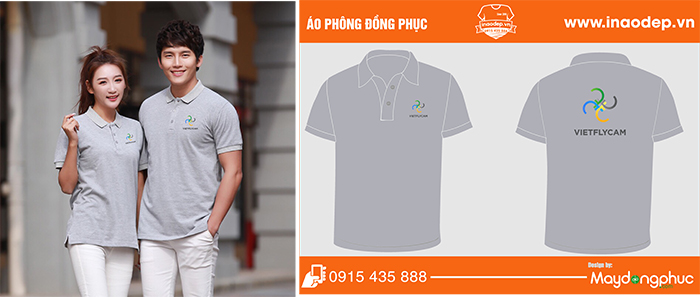 May áo phông Công ty VietFlyCam | May ao phong dong phuc