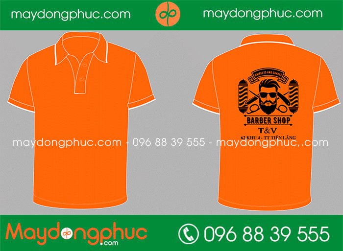 May áo phông Cửa hàng Barber shop | May ao phong dong phuc