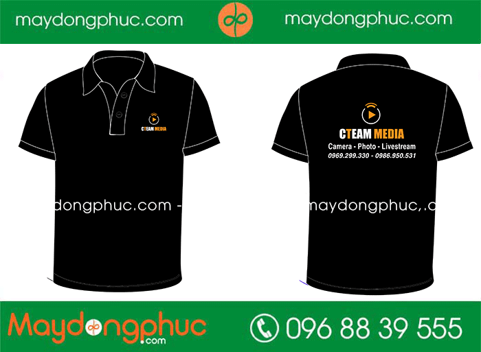 May áo phông Cửa hàng Cteam Media | May ao phong dong phuc