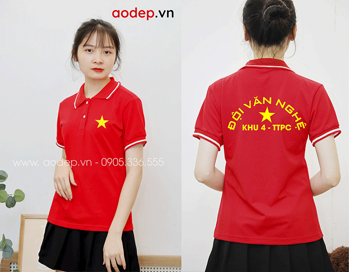 May áo phông Đội văn nghệ Khu 4 - TTPC | May ao phong dong phuc