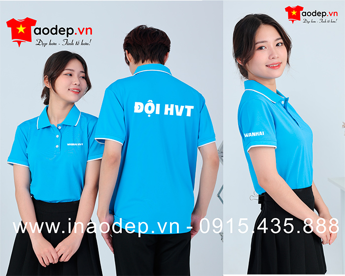 May áo phông Đội Wanhai HVT | May ao phong dong phuc
