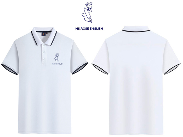 May áo phông đồng phục Ms.Rose English | May ao phong dong phuc