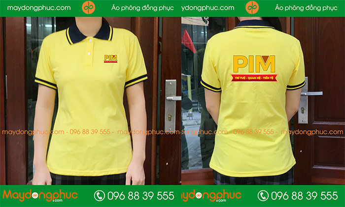 May áo phông đồng phục PIM | May ao phong dong phuc