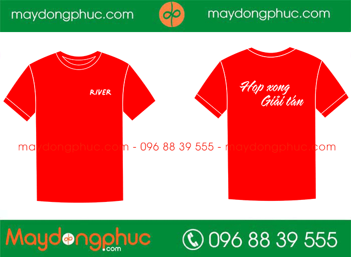 May áo phông đồng phục River | May ao phong dong phuc