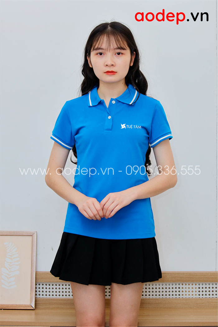 May áo phông đồng phục Tuệ Tâm | May ao phong dong phuc
