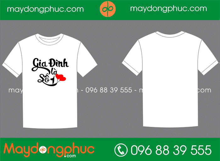 May áo phông Gia đình là số 1 | May ao phong dong phuc
