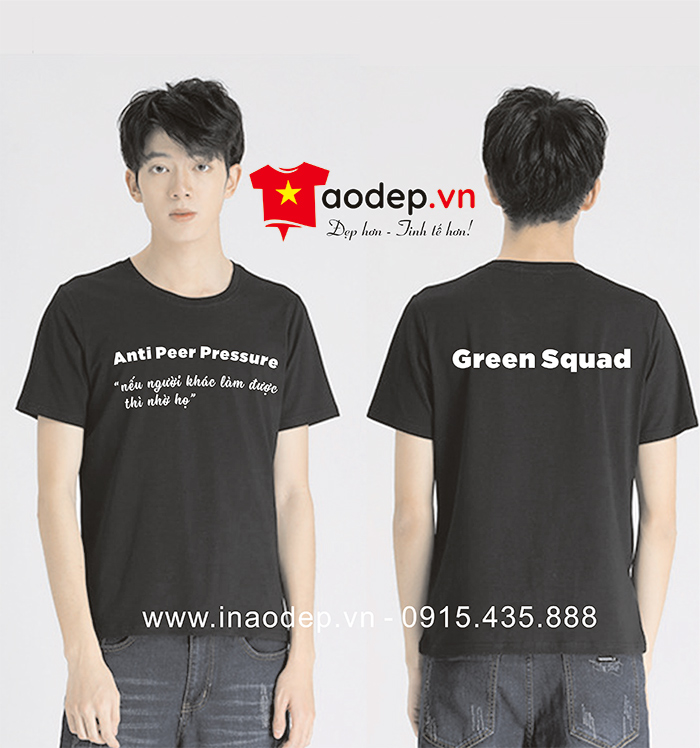 May áo phông Green Squad | May ao phong dong phuc