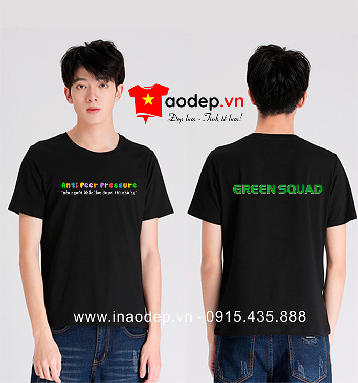 May áo phông Green Squad | May ao phong dong phuc