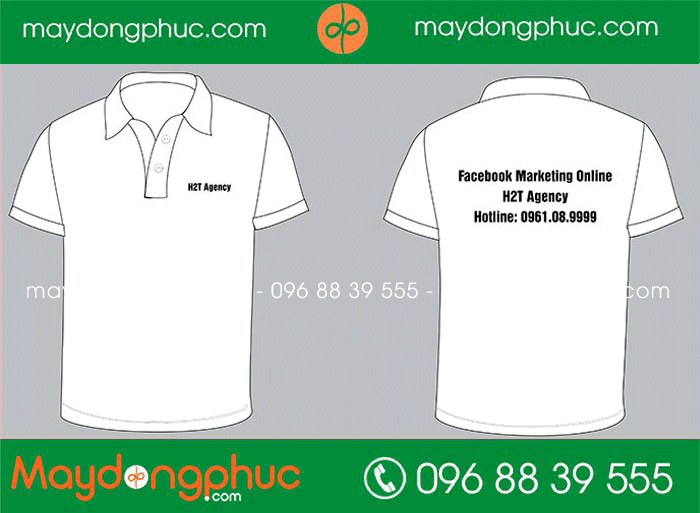 May áo phông H2T Agency | May ao phong dong phuc