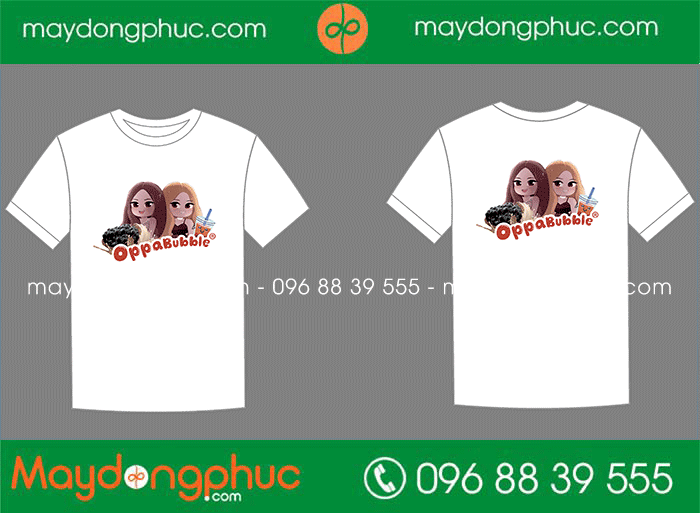 May áo phông hình Chibi | May ao phong dong phuc