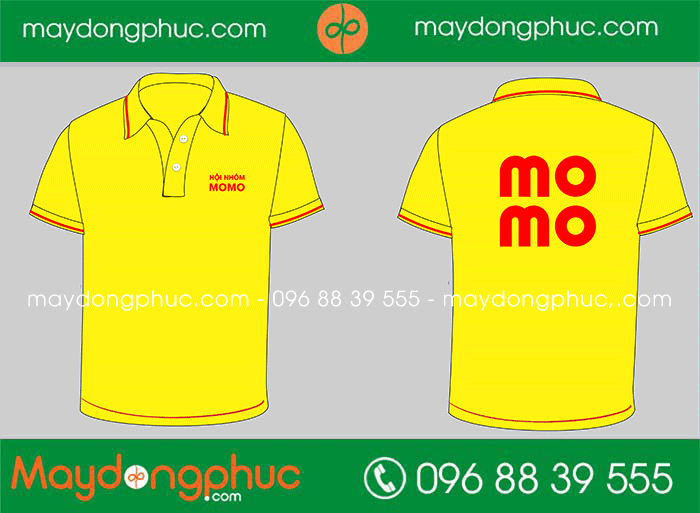 May áo phông Hội nhóm Momo | May ao phong dong phuc