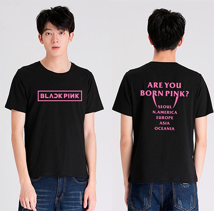 May áo phông màu đen Blackpink | May ao phong dong phuc