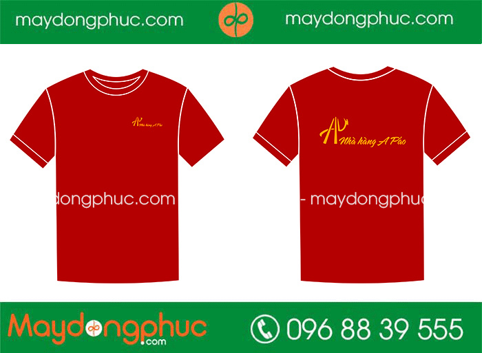 May áo phông Nhà hàng A Páo | May ao phong dong phuc