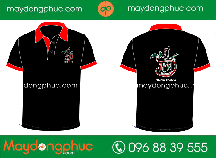 May áo phông Nhà hàng Hồng Ngọc | May ao phong dong phuc