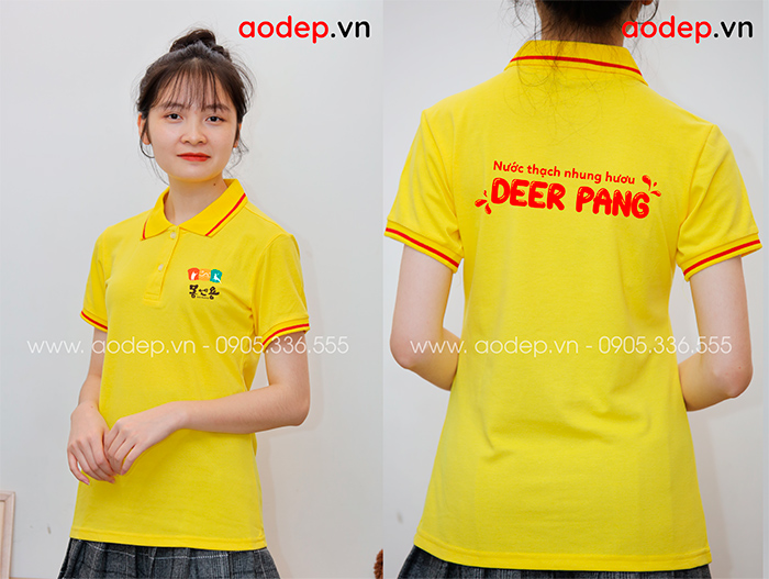 May áo phông Nước thạch nhung hươu Deer Pang | May ao phong dong phuc