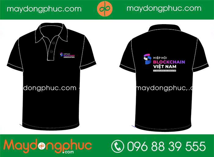 May áo phông polo Hiệp hội Blockchain Việt Nam | May ao phong dong phuc