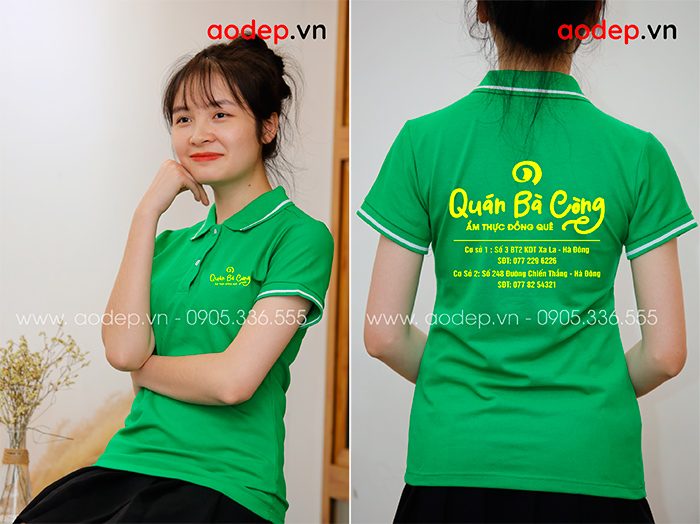 May áo phông Quán Bà Còng | May ao phong dong phuc