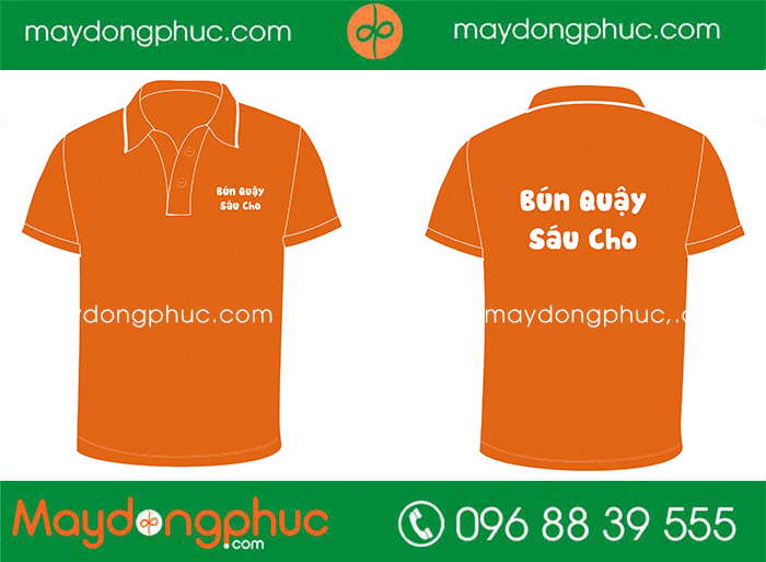 May áo phông Quán Bún Quậy Sáu Cho | May ao phong dong phuc