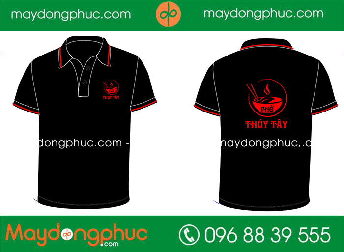 May áo phông Quán phở Thúy Tây | May ao phong dong phuc