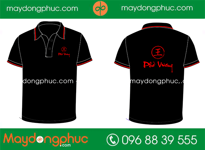 May áo phông Quán Phở Vương | May ao phong dong phuc