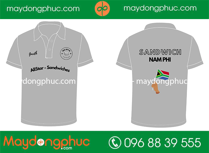 May áo phông Sandwich Nam Phi | May ao phong dong phuc