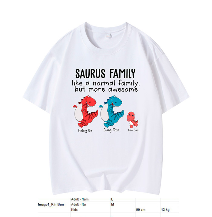 May áo phông Sarus Family | May ao phong dong phuc