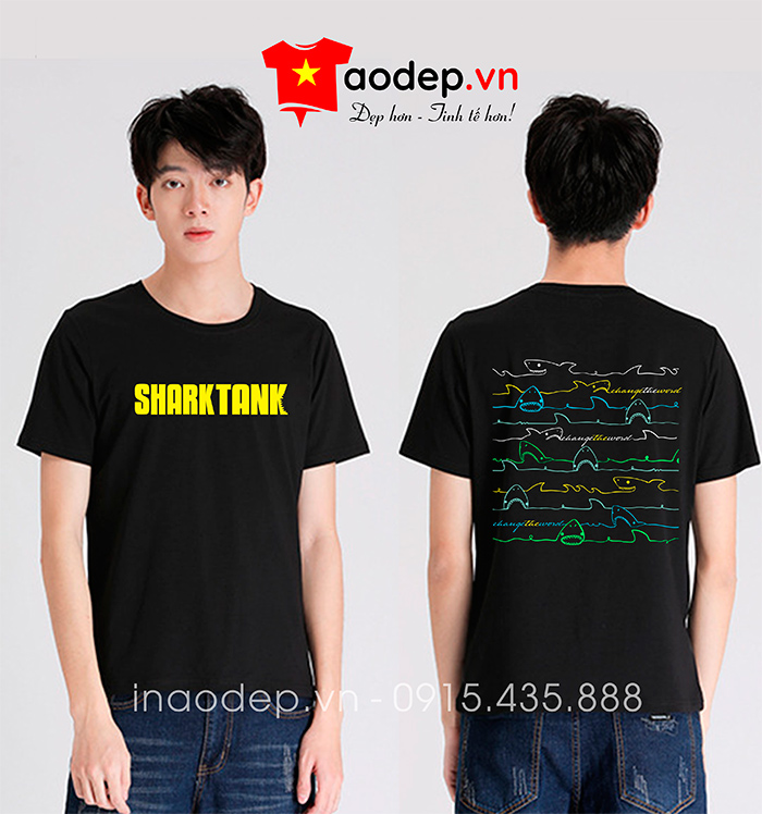May áo phông đồng phục Sharktank | May ao phong dong phuc