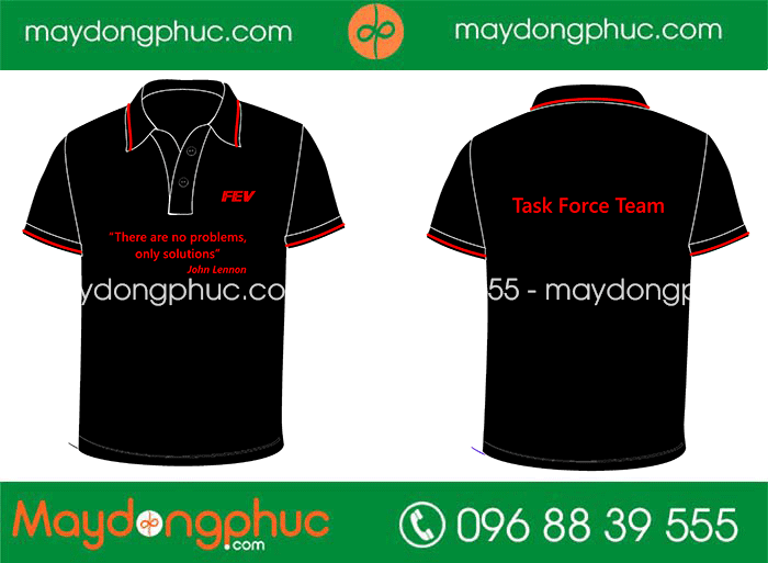 May áo phông Task Force Team | May ao phong dong phuc