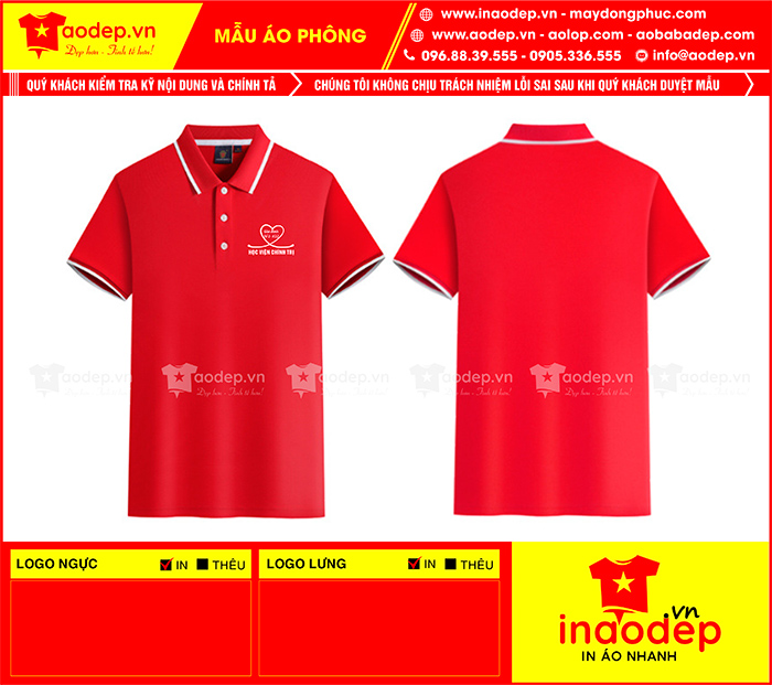 May áo phông Gia đình Tổ 1 - K12 Học viện chính trị | May ao phong dong phuc