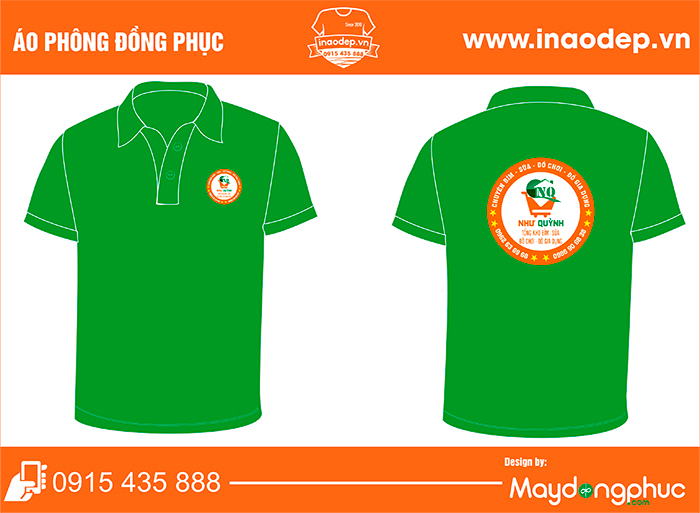 May áo phông Tổng kho Bỉm sữa Như Quỳnh | May ao phong dong phuc
