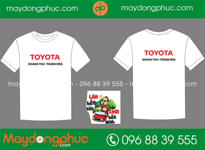 May áo phông Toyota Thanh Hóa | May ao phong dong phuc