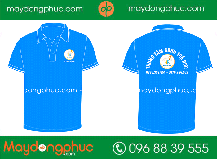 May áo phông Trung tâm GDHN Tuệ Đức | May ao phong dong phuc