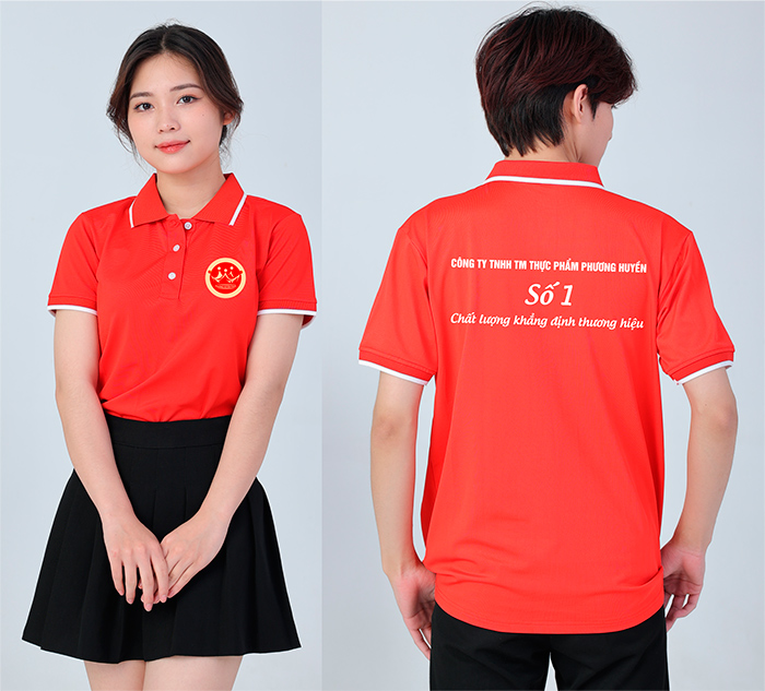 May áo polo Công ty TNHH TM Thực phẩm Phương Huyền | May ao phong dong phuc