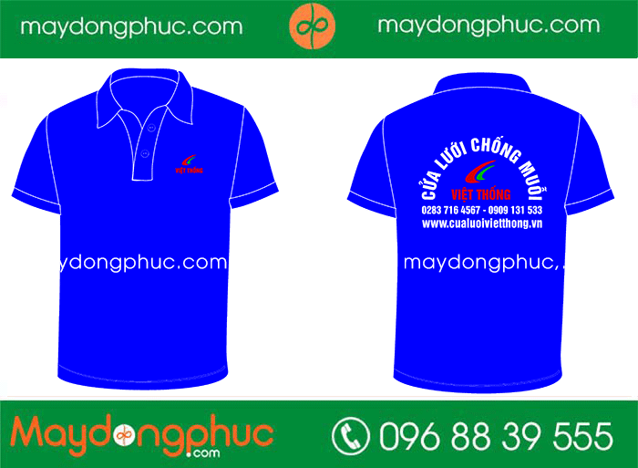 May áo polo Cửa lưới chống muỗi Việt Thống | May ao phong dong phuc