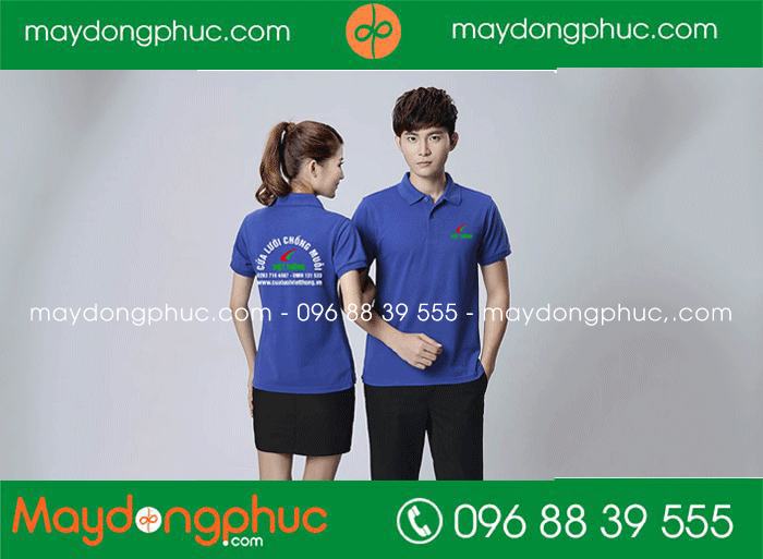 May áo polo Cửa lưới chống muỗi Việt Thống | May ao phong dong phuc