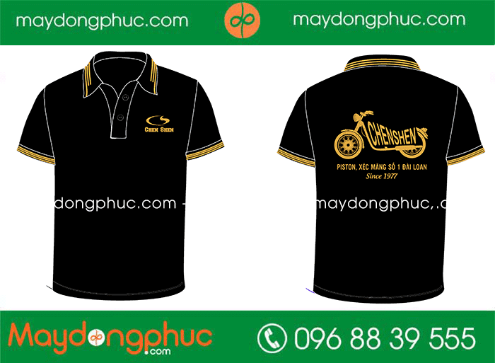 May áo polo Linh kiện xe máy ChenShen | May ao phong dong phuc