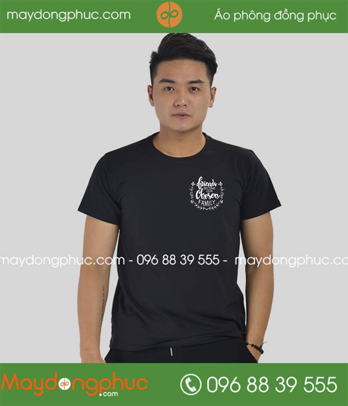 May áo cổ tròn Công ty Family is everything | May ao phong dong phuc