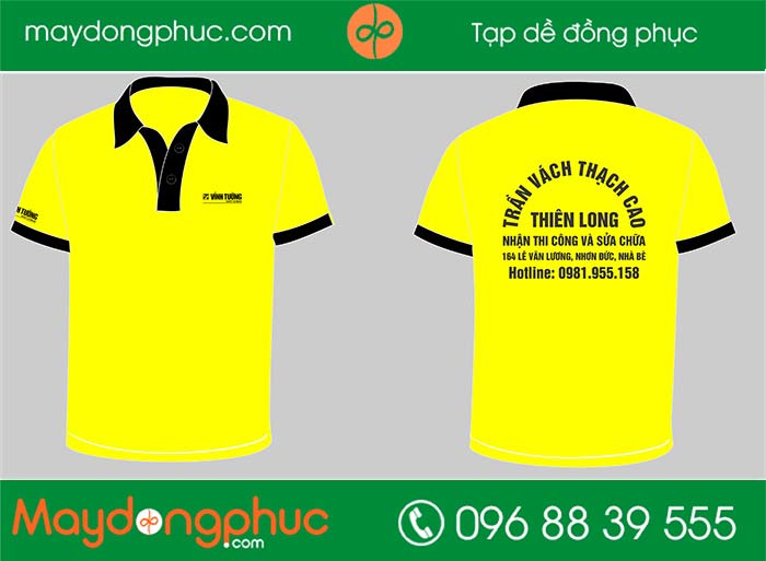 May áo cửa hàng trần vách thạnh cao Thiên Long | May ao phong dong phuc