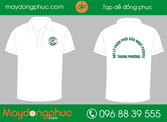 May áo đại lý phân phối dầu nhớt Thanh Phương | May ao phong dong phuc