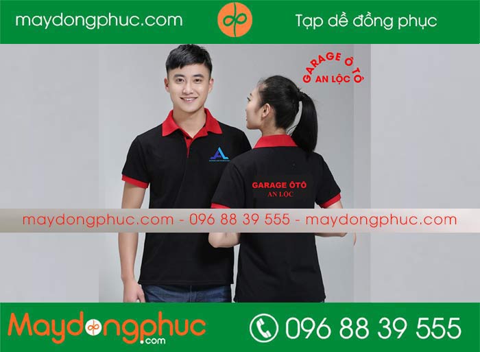 May áo phông Garege Ôtô An Lộc | May ao phong dong phuc